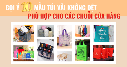 Gợi Ý 10 Mẫu Túi Vải Không Dệt Phù Hợp Cho Các Chuỗi Cửa Hàng