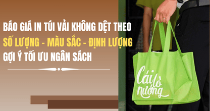 Báo Giá In Túi Vải Không Dệt Theo Số Lượng – Màu Sắc – Định Lượng: Gợi Ý Tối Ưu Ngân Sách
