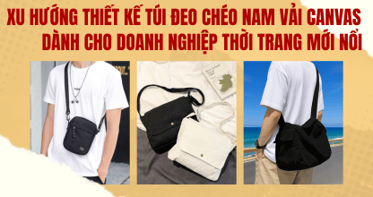 Xu Hướng Thiết Kế Túi Đeo Chéo Nam Vải Canvas Dành Cho Doanh Nghiệp Thời Trang Mới Nổi