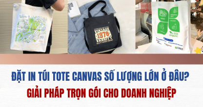 Đặt In Túi Tote Canvas Số Lượng Lớn Ở Đâu? Giải Pháp Trọn Gói Cho Doanh Nghiệp