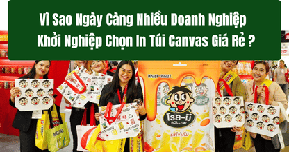 Vì Sao Ngày Càng Nhiều Doanh Nghiệp Khởi Nghiệp Chọn In Túi Canvas Giá Rẻ?