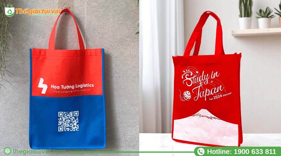Bề mặt logo in trên túi mịn màng Bề mặt logo in trên túi mịn màng