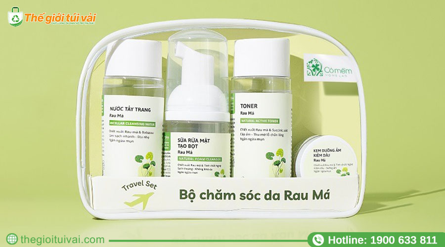 Bộ sản phẩm chăm sóc da mini, tinh dầu thiên nhiên