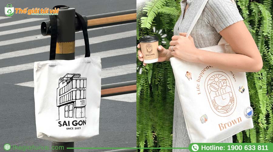 Các mẫu túi tote trắng với thiết kế phong cách tối giản, hiện đại Các mẫu túi tote trắng với thiết kế phong cách tối giản, hiện đại