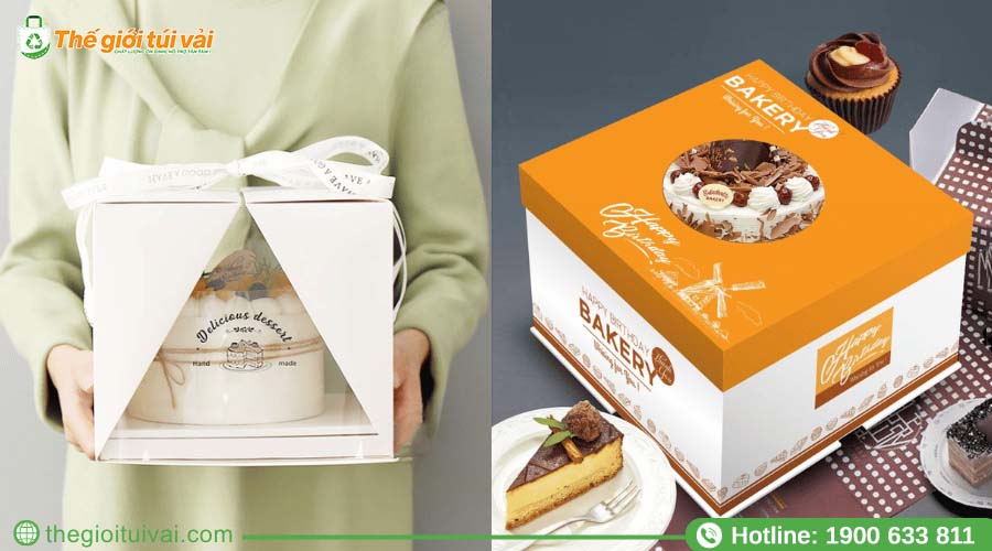 Hộp đựng bánh kem đẹp mắt, chắc chắn Hộp đựng bánh kem đẹp mắt, chắc chắn