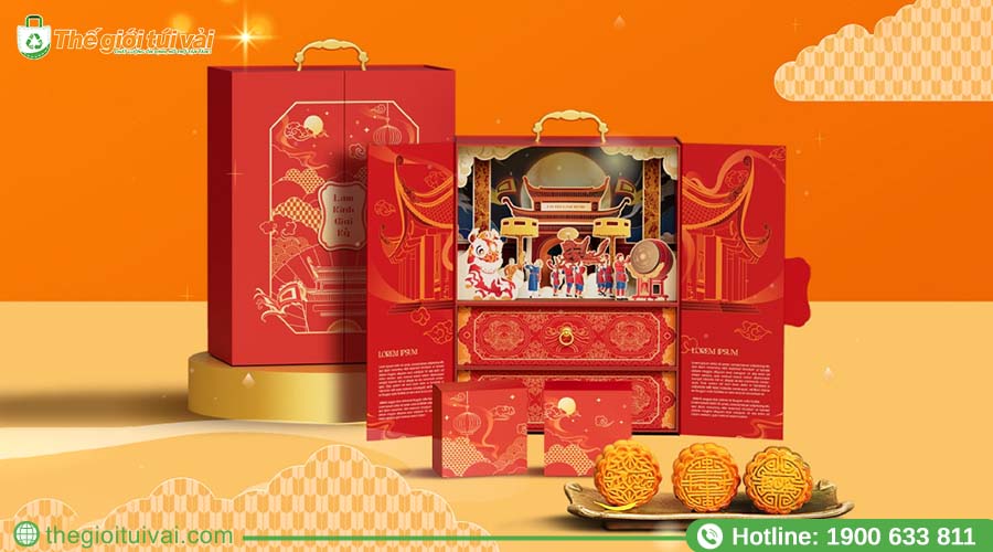 Hộp bánh Trung thu thiết kế có ngăn riêng từng bánh Hộp bánh Trung thu thiết kế có ngăn riêng từng bánh