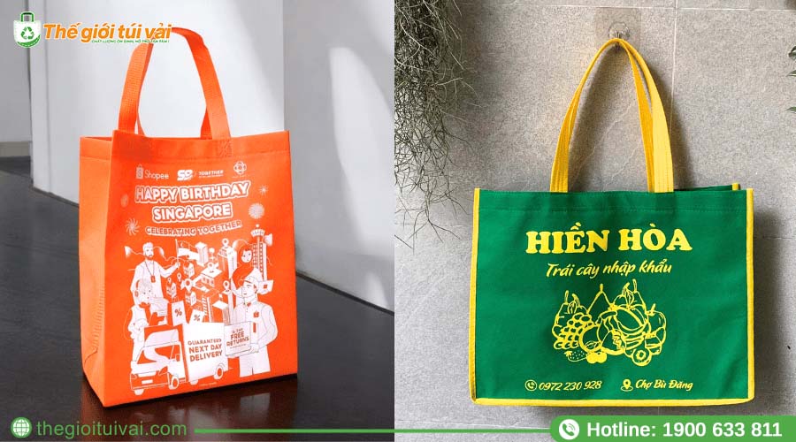 In ấn hình ảnh đại diện lên túi vải không dệt In ấn hình ảnh đại diện lên túi vải không dệt