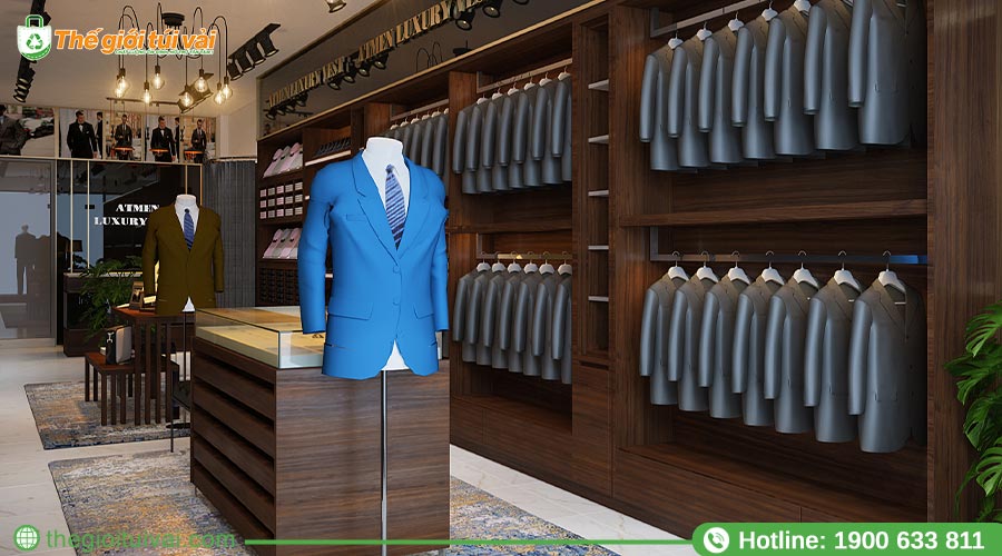 Không gian trưng bày vest gọn gàng, đẳng cấp Không gian trưng bày vest gọn gàng, đẳng cấp