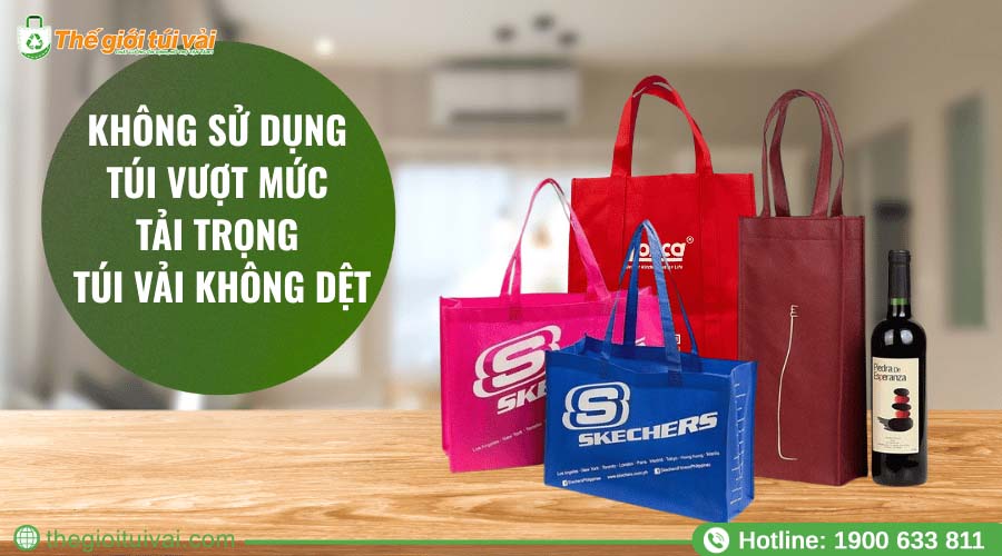 Không sử dụng túi vượt mức tải trọng túi vải không dệt Không sử dụng túi vượt mức tải trọng túi vải không dệt