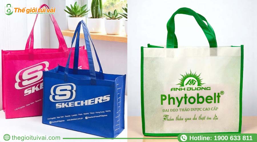 Logo in trên túi vải không dệt độ bền màu cao, không bị bong tróc Logo in trên túi vải không dệt độ bền màu cao, không bị bong tróc