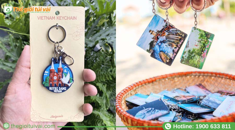 Móc khóa in logo và hình ảnh điểm đến đặc trưng Móc khóa in logo và hình ảnh điểm đến đặc trưng