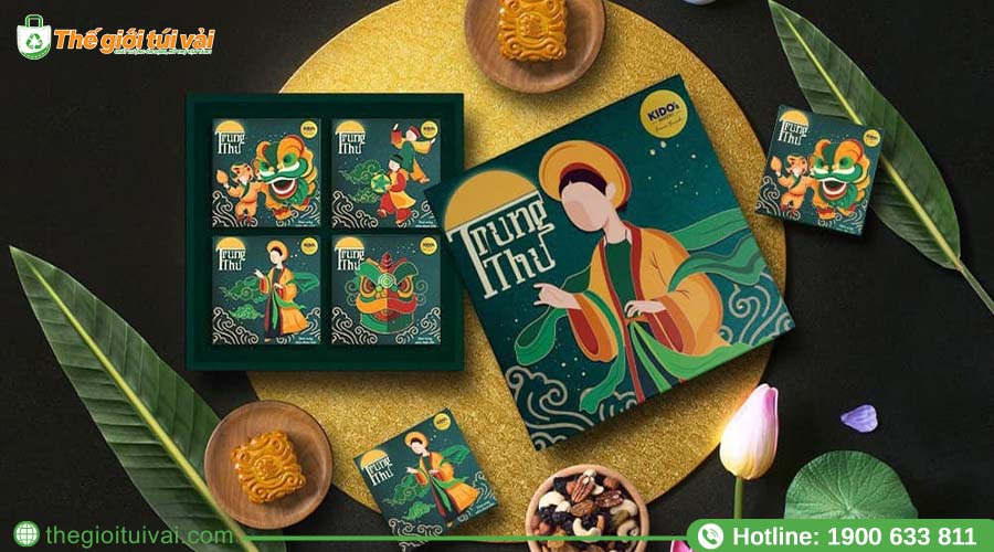 Mẫu thiết kế bao bì trung thu phong cách đông - tây Mẫu thiết kế bao bì trung thu phong cách đông - tây
