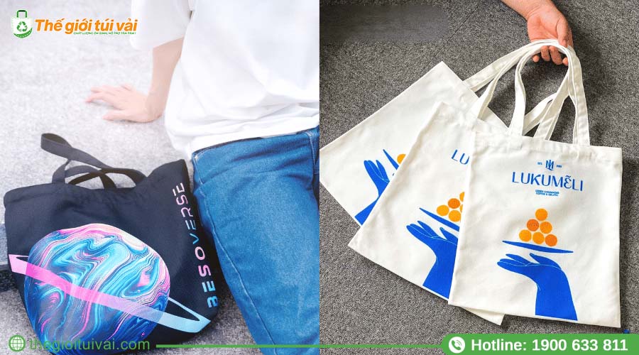 Mẫu túi canvas kích cỡ phù hợp ngành thời trang