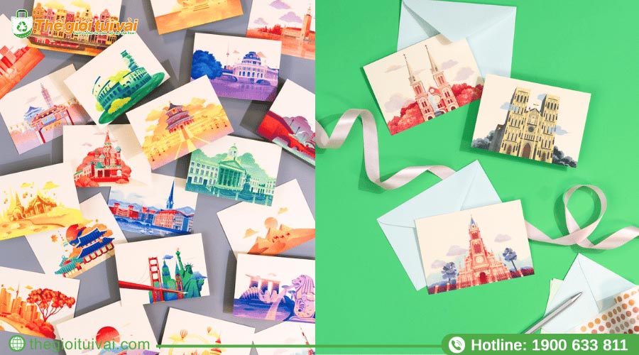 Postcard danh lam thắng cảnh thu nhỏ