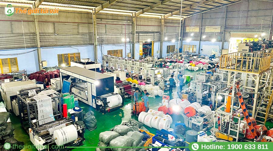 Quy mô nhà máy Thế Giới Túi Vải rộng lớn, hiện đại Quy mô nhà máy Thế Giới Túi Vải rộng lớn, hiện đại
