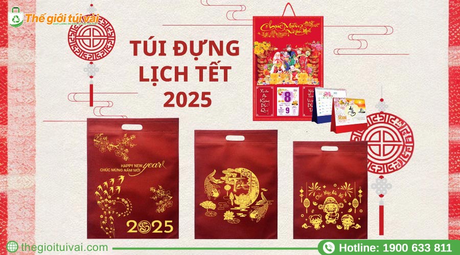 Kích thước đa dạng của túi vải phù hợp mọi loại lịch Kích thước đa dạng của túi vải phù hợp mọi loại lịch