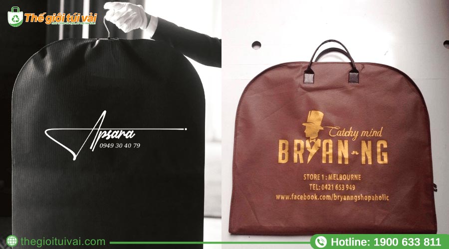 Túi vải đựng vest cao cấp in logo thương hiệu Túi vải đựng vest cao cấp in logo thương hiệu