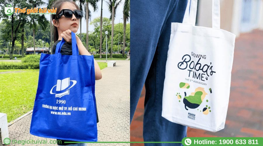 Màu sắc phổ biến của túi vải sự kiện