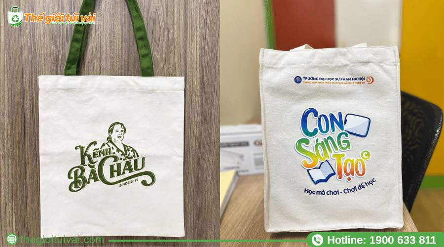 Túi canvas in chữ slogan cách điệu đẹp mắt Túi canvas in chữ slogan cách điệu đẹp mắt