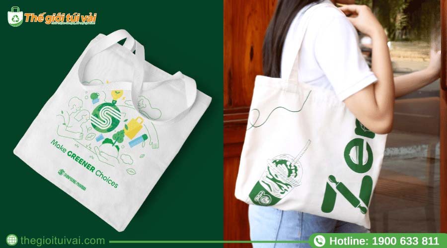 Túi canvas phù hợp với xu hướng tiêu dùng xanh