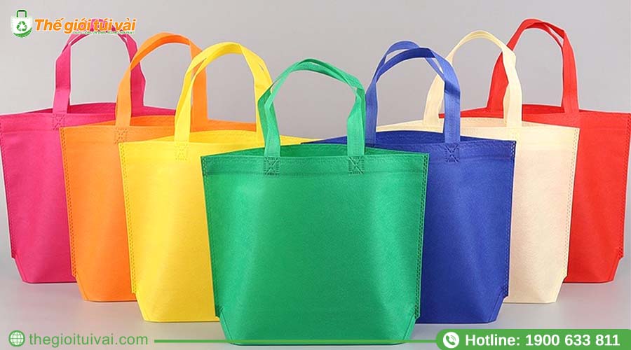 Túi vải không dệt bền chắc, đa dạng màu sắc Túi vải không dệt bền chắc, đa dạng màu sắc
