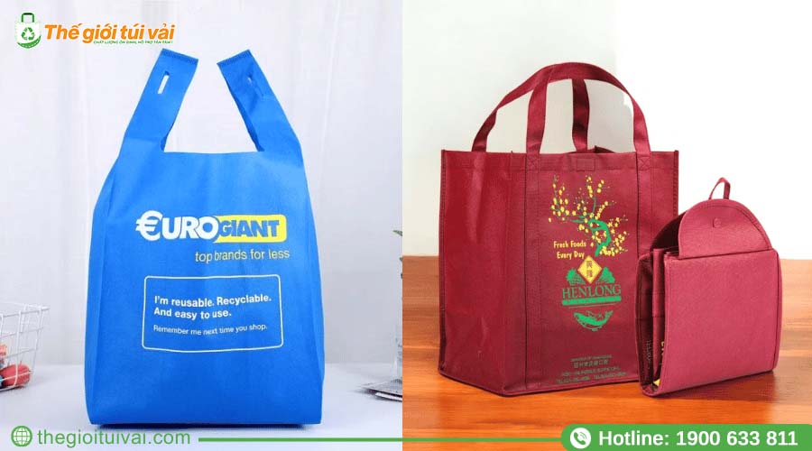 Túi vải không dệt in logo thương hiệu sắc nét, đẹp mắt