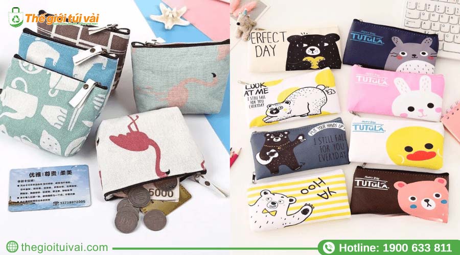 Ví canvas với đa dạng kích cỡ, phù hợp từng nhu cầu sử dụng