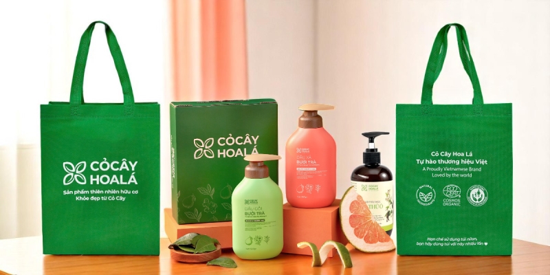 TÚI VẢI KHÔNG DỆT - THƯƠNG HIỆU CỎ CÂY HOA LÁ