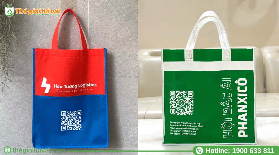 Thiết kế tích hợp yếu tố mã QR trên túi vải không dệt Thiết kế tích hợp yếu tố mã QR trên túi vải không dệt