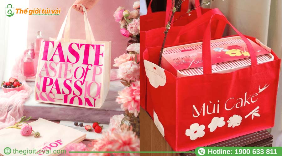 Túi vải không dệt thiết kế logo thương hiệu độc đáo, bắt mắt Túi vải không dệt thiết kế logo thương hiệu độc đáo, bắt mắt