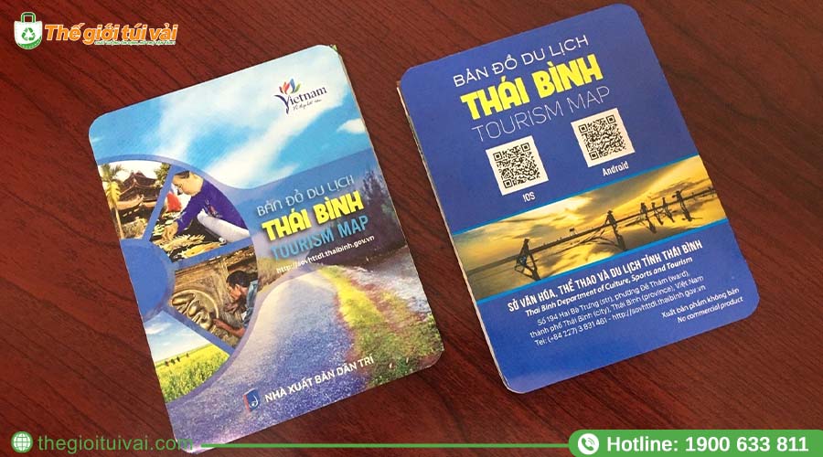 Bản đồ du lịch in logo nhỏ gọn Bản đồ du lịch in logo nhỏ gọn