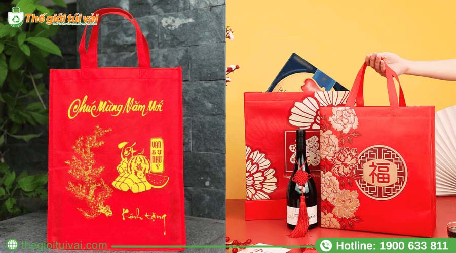 Sử dụng túi vải không dệt để gói quà thay vì giấy gói Sử dụng túi vải không dệt để gói quà thay vì giấy gói