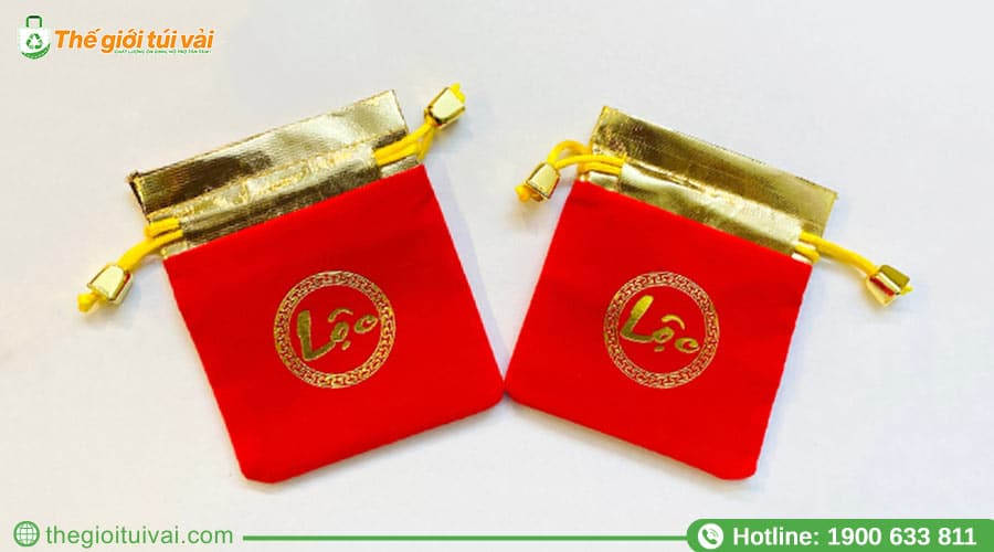 Kích cỡ thông dụng của túi vải đựng trang sức