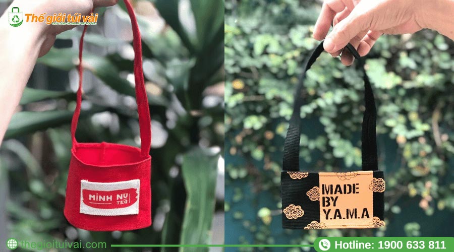 Quai xách ly giữ nhiệt chất liệu vải canvas