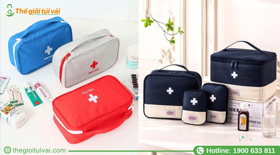 Túi vải đựng dụng cụ y tế thích hợp cho các phòng khám hoặc sử dụng tại nhà