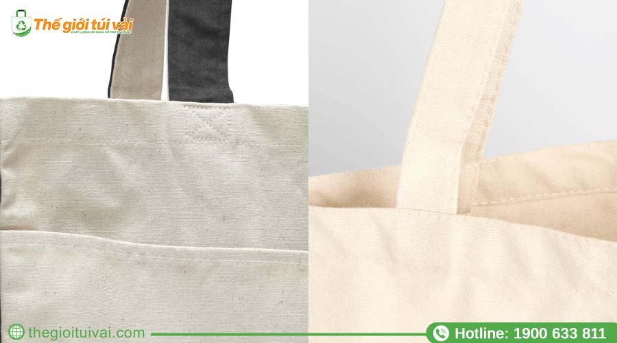 Túi canvas có chỉ may viền đều và nổi rõ tạo điểm nhấn thời trang Túi canvas có chỉ may viền đều và nổi rõ tạo điểm nhấn thời trang