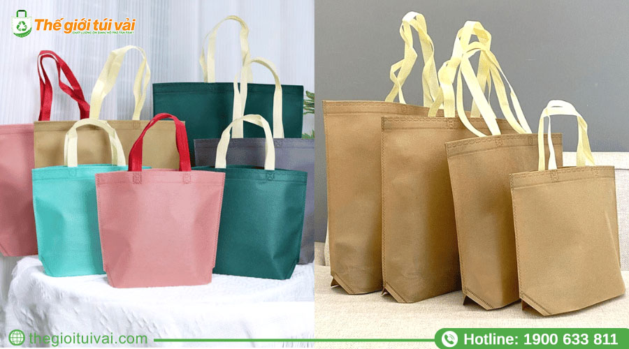 Kích cỡ túi vải không dệt thông dụng nhất hiện nay Kích cỡ túi vải không dệt thông dụng nhất hiện nay
