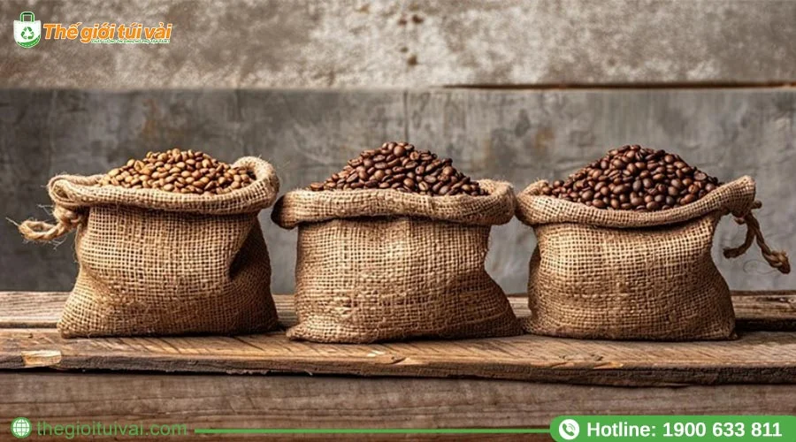 Bao đay được dùng để bảo quản hương vị cà phê Bao đay được dùng để bảo quản hương vị cà phê