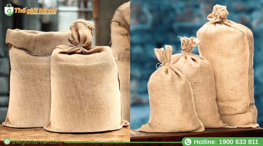 Bao vải đay với nhiều kích cỡ, phù hợp nhu cầu sử dụng đa dạng Bao vải đay với nhiều kích cỡ, phù hợp nhu cầu sử dụng đa dạng