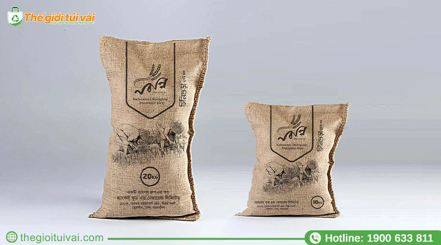 Kích thước của bao tải đay đựng gạo Kích thước của bao tải đay đựng gạo