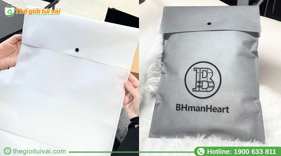 Bao thư vải tạo nên từ vải không dệt