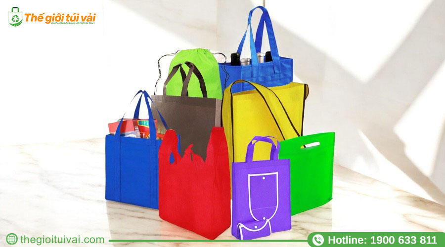 Đa dạng màu sắc túi vải doanh nghiệp có thể chọn lựa Đa dạng màu sắc túi vải doanh nghiệp có thể chọn lựa