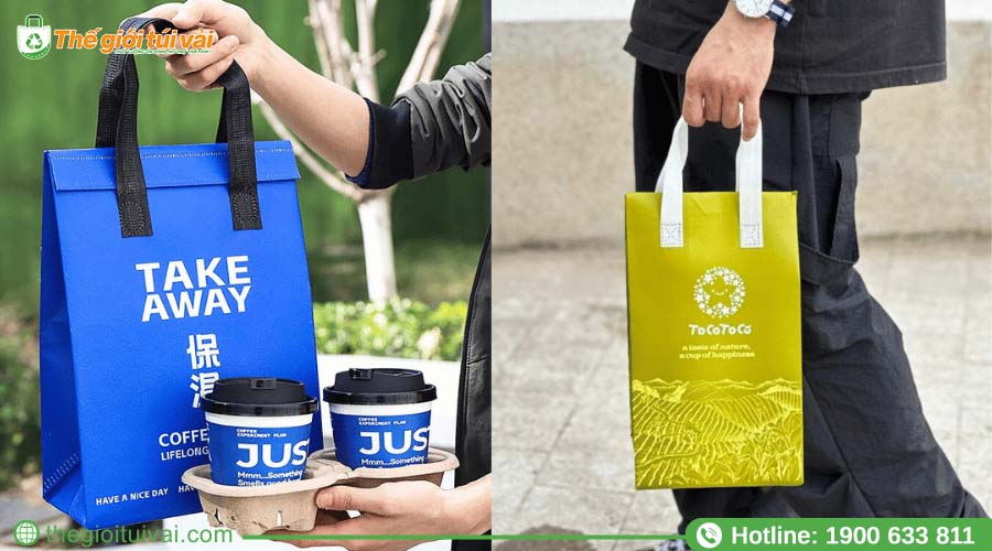 Túi vải giữ nhiệt giúp vận chuyển thức uống đi xa dễ dàng Túi vải giữ nhiệt giúp vận chuyển thức uống đi xa dễ dàng