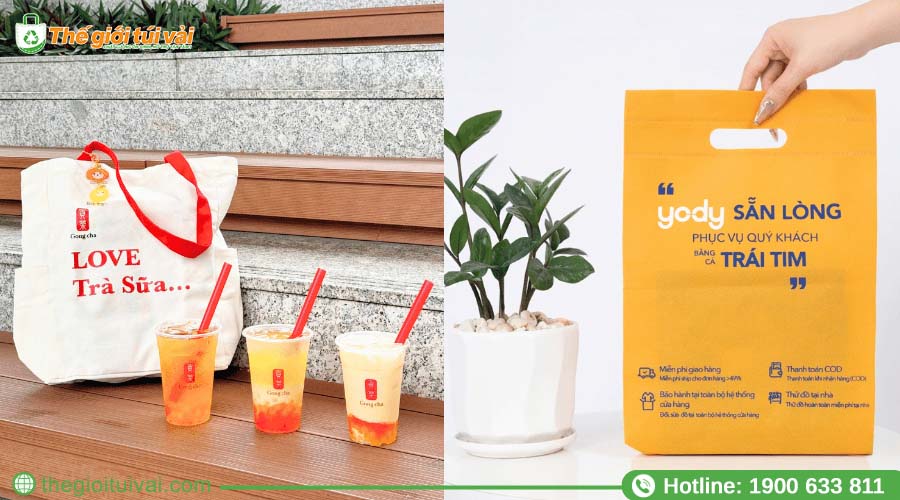 Túi vải được ứng dụng trong nhiều lĩnh vực Túi vải được ứng dụng trong nhiều lĩnh vực