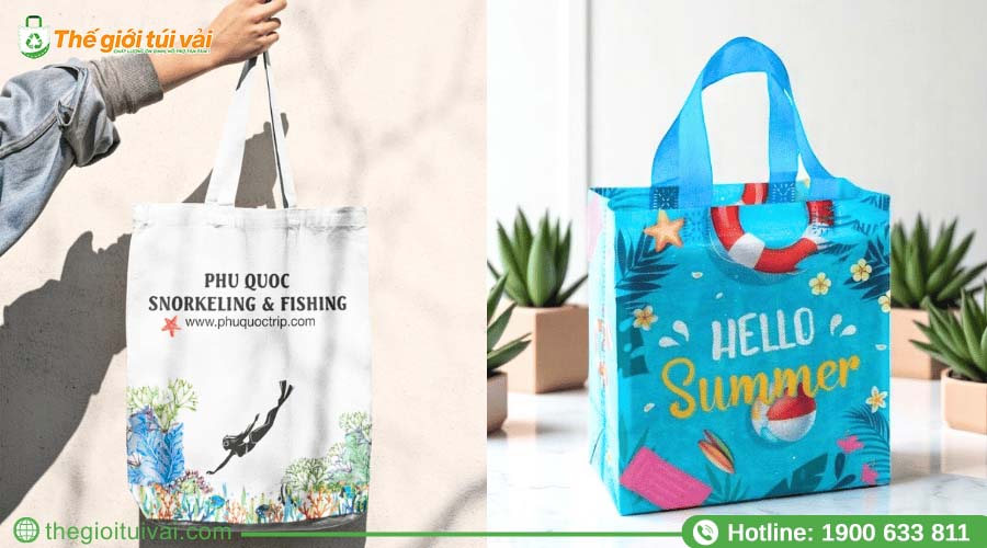 Túi vải - Phụ kiện du lịch đa năng, kênh tiếp thị hiệu quả Túi vải - Phụ kiện du lịch đa năng, kênh tiếp thị hiệu quả