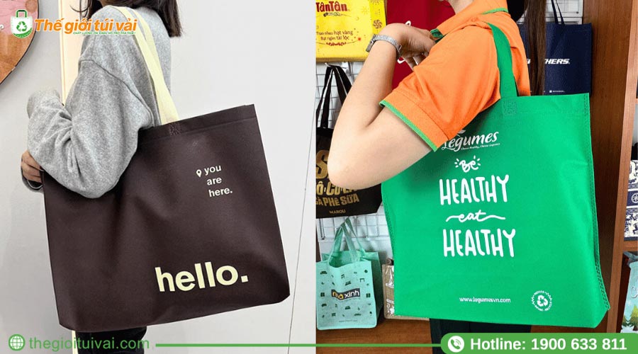 Kiểu dáng túi vải không dệt được ưa chuộng tại các cửa hàng Kiểu dáng túi vải không dệt được ưa chuộng tại các cửa hàng