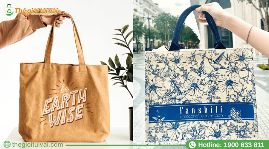 Mẫu túi vải đay, túi canvas sử dụng làm quà tặng kèm khách hàng Mẫu túi vải đay, túi canvas sử dụng làm quà tặng kèm khách hàng