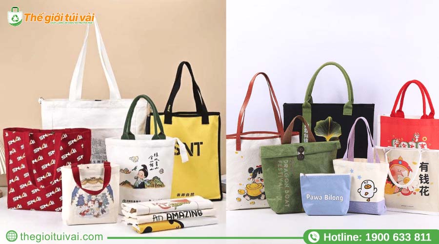 Các mẫu túi canvas phổ biến trên thị trường hiện nay Các mẫu túi canvas phổ biến trên thị trường hiện nay