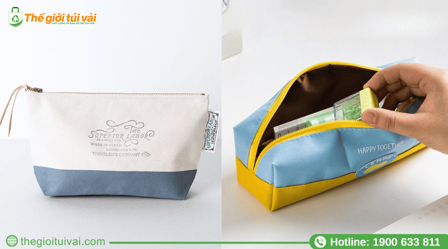 Ví vải canvas in các họa tiết ngộ nghĩnh Ví vải canvas in các họa tiết ngộ nghĩnh