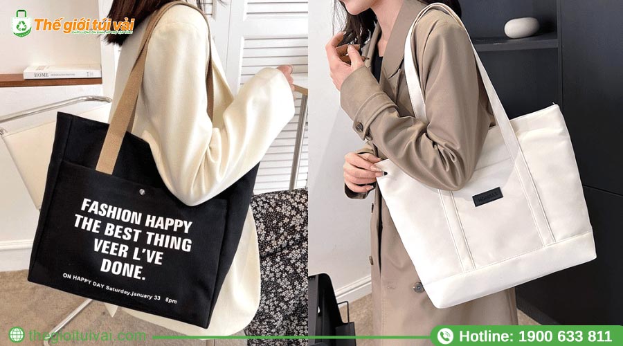 Mẫu túi tote đơn giản Mẫu túi tote đơn giản